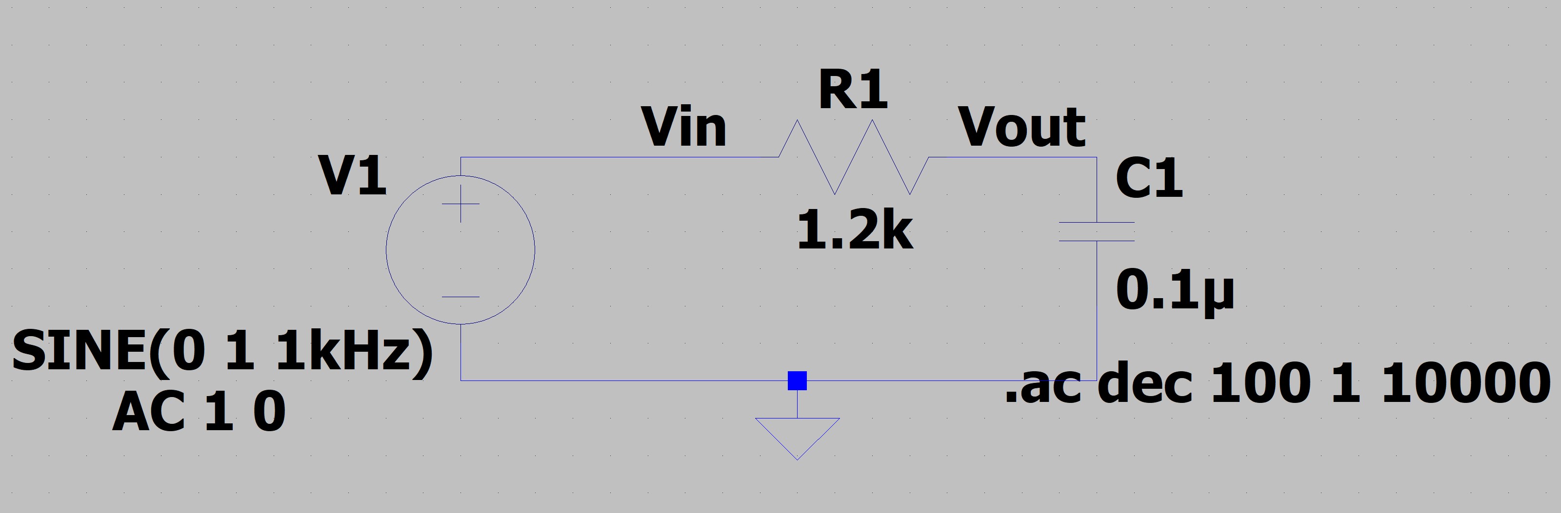 low pass ltspice circuit